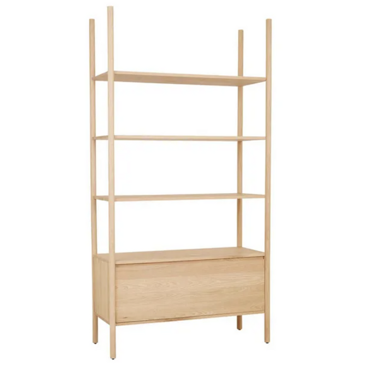 Owen Drawer Shelving Unit - New Oak