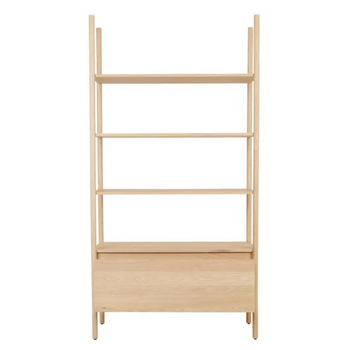 Owen Drawer Shelving Unit - New Oak