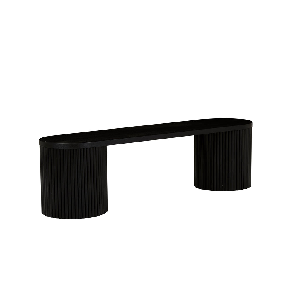 Benjamin Ripple Bench Seat Matt Black