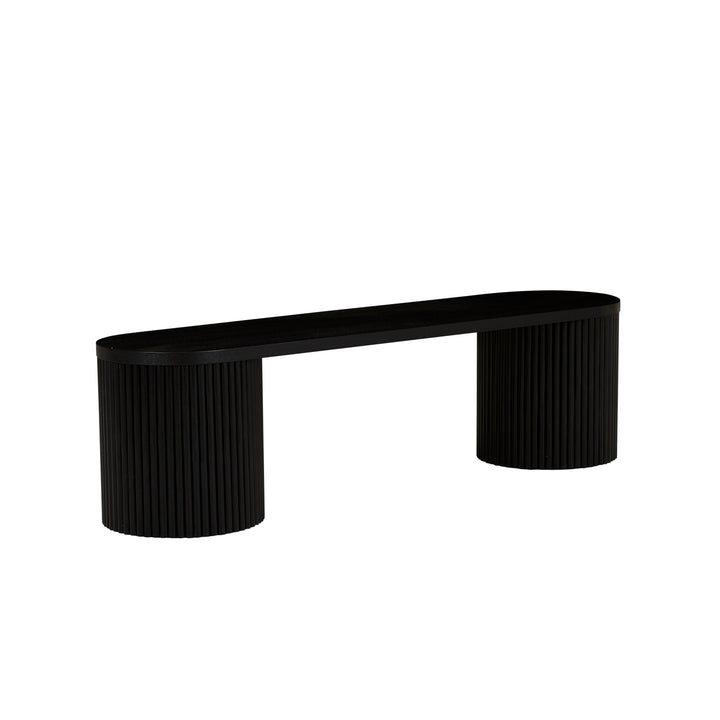 Benjamin Ripple Bench Seat Matt Black