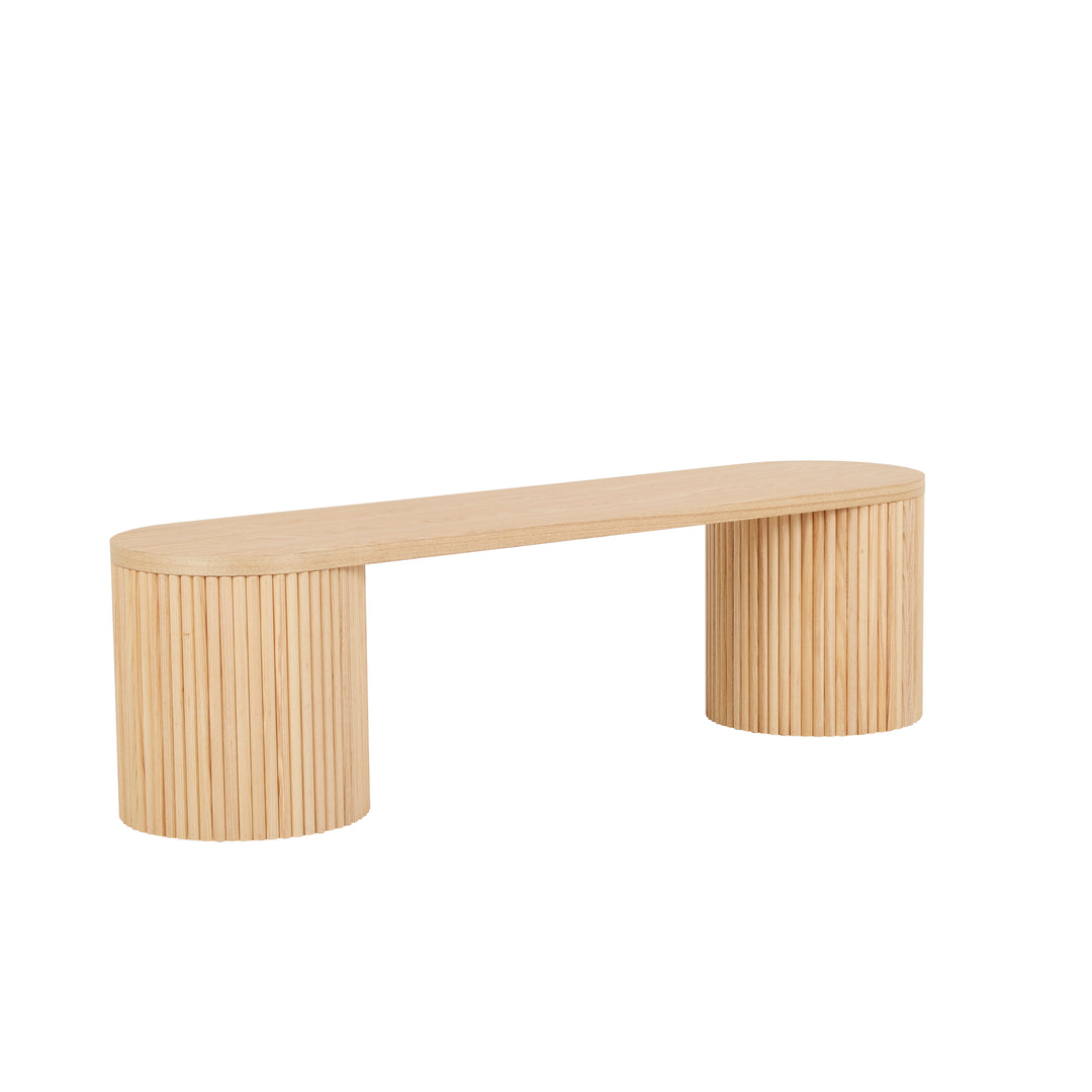 Benjamin Ripple Bench Seat Natural Ash