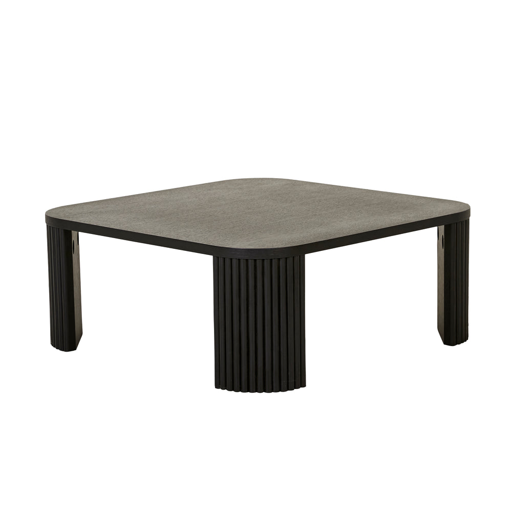Benjamin Ripple Square Coffee Table Matt Black