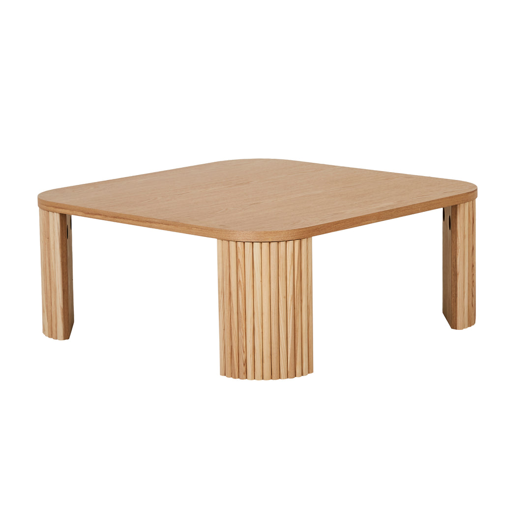 Benjamin Ripple Square Coffee Table Natural Ash