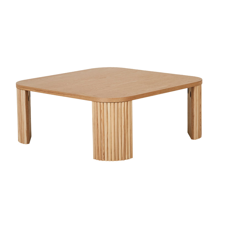 Benjamin Ripple Square Coffee Table Natural Ash
