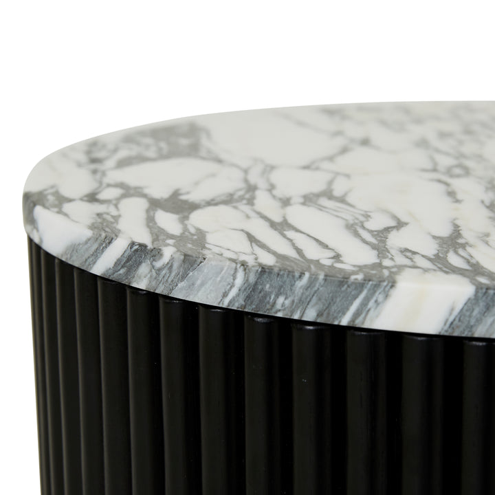 Benjamin Ripple Marble Side Table
