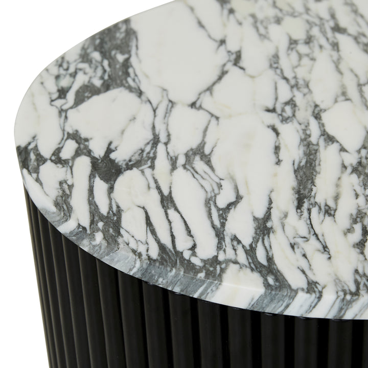 Benjamin Ripple Marble Side Table