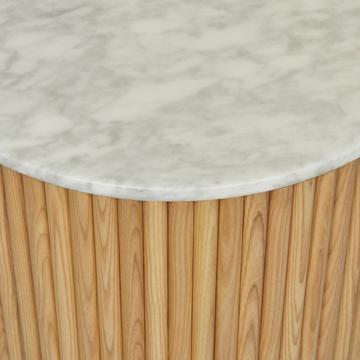 Benjamin Ripple Marble Side Table
