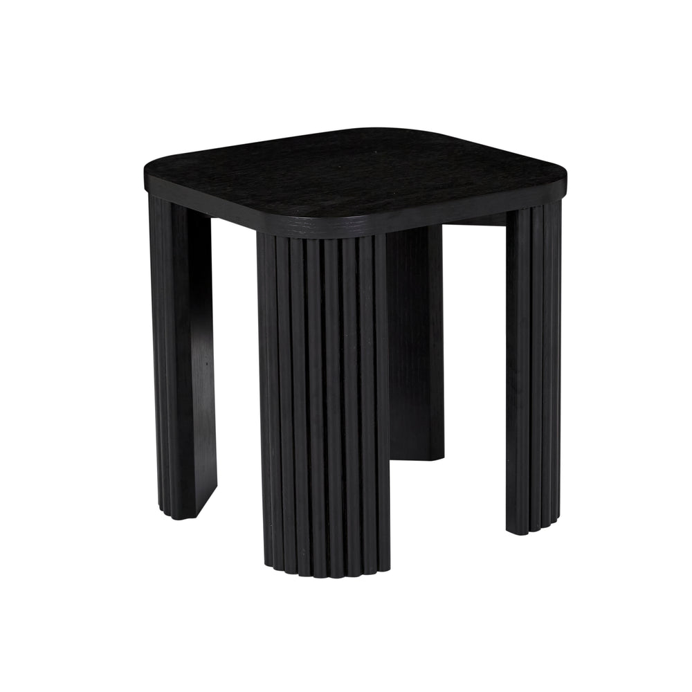 Benjamin Ripple Side Table Matt Black