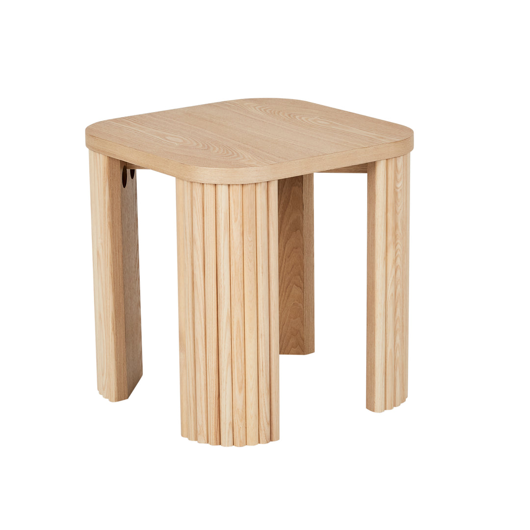 Benjamin Ripple Side Table Natural Ash