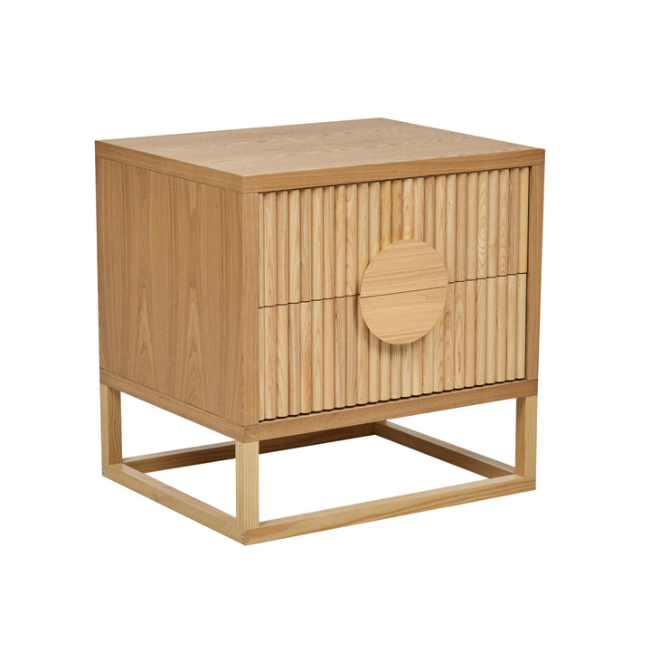 Benjamin Ripple Bedside Natural Ash