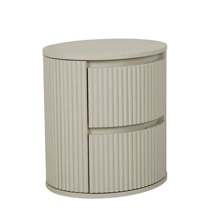 Benjamin Ripple Round Bedside Putty
