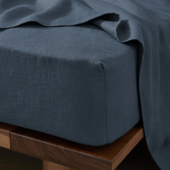 Ravello Fitted Sheet - Denim