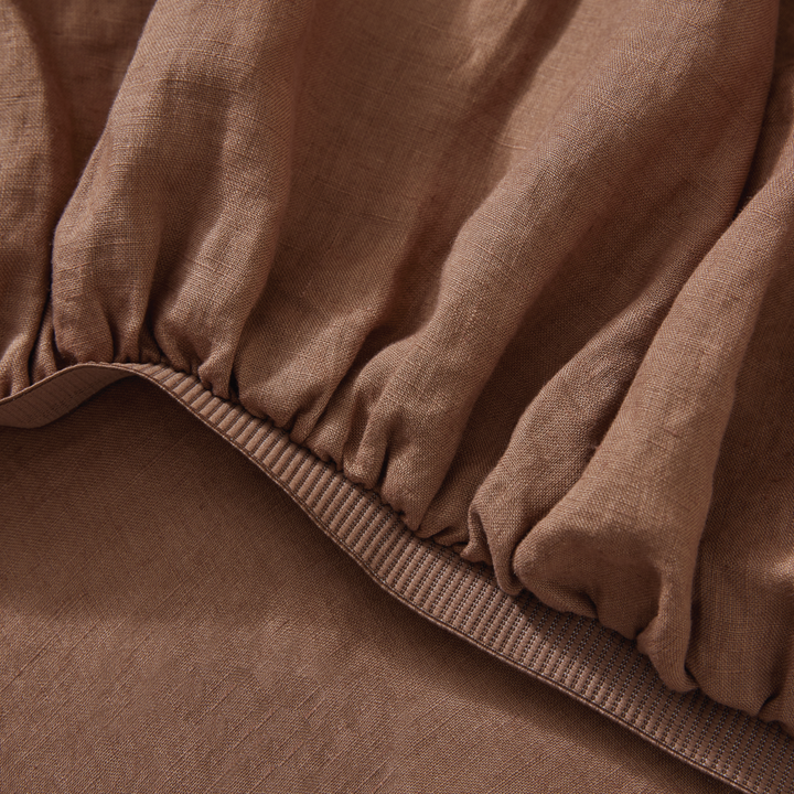 Ravello Fitted Sheet - Biscuit