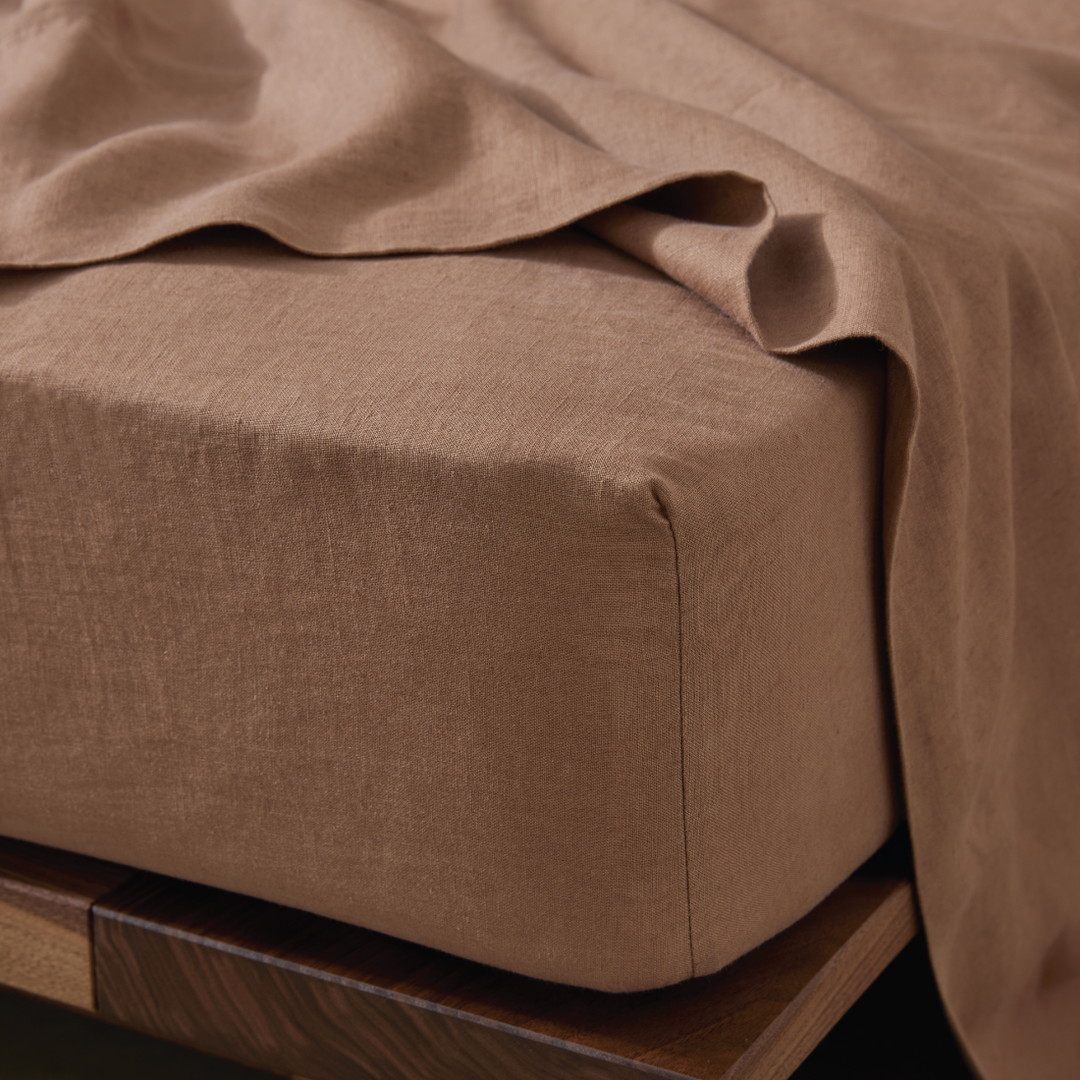 Ravello Flat Sheet - Biscuit