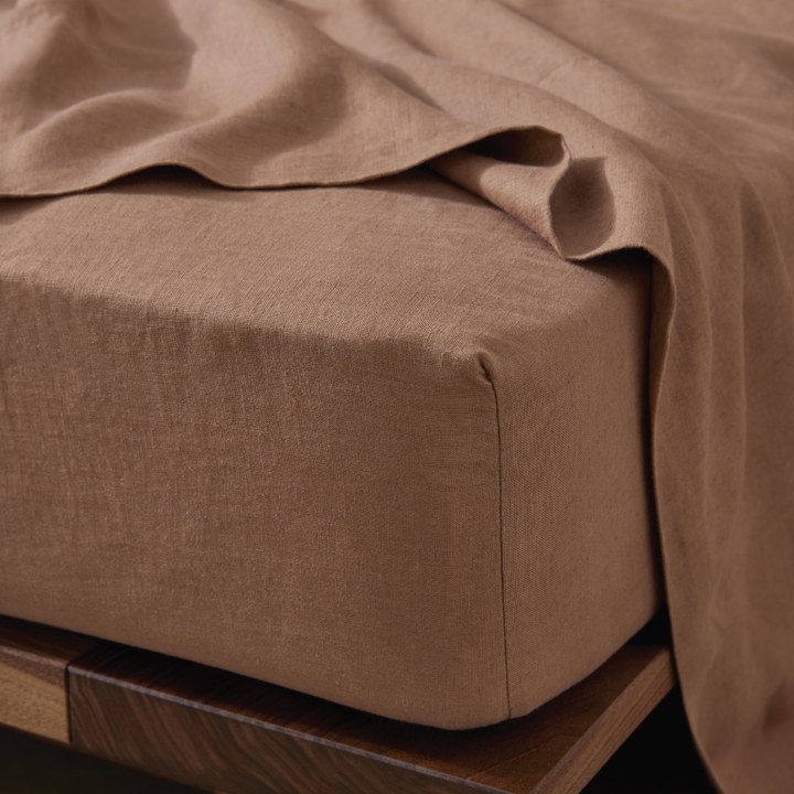 Ravello Fitted Sheet - Biscuit