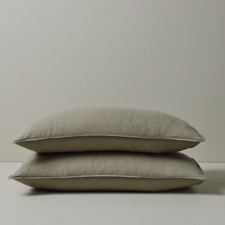 Ravello Pillowcase Pair - Caper