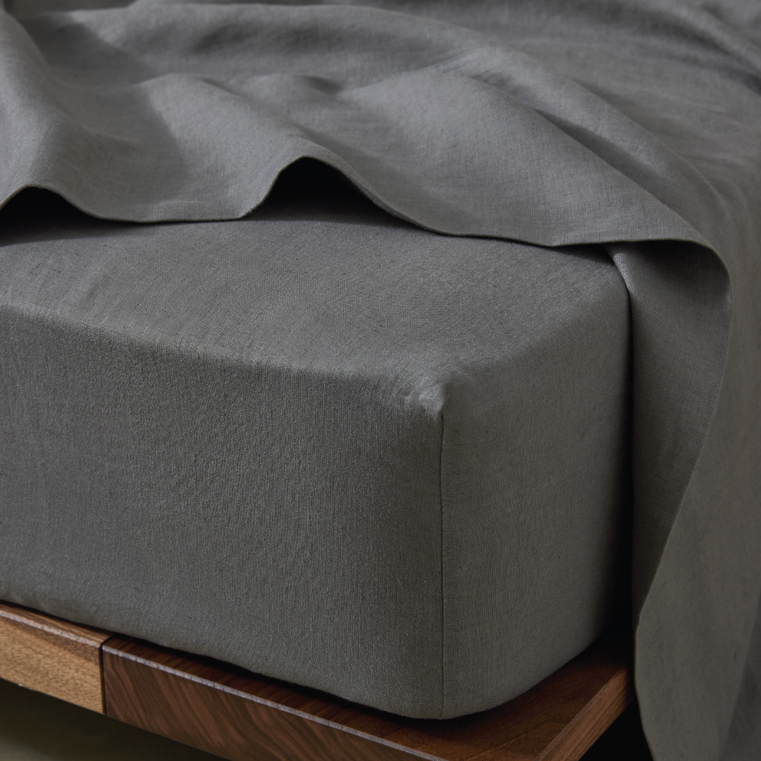 Ravello Flat Sheet - Charcoal