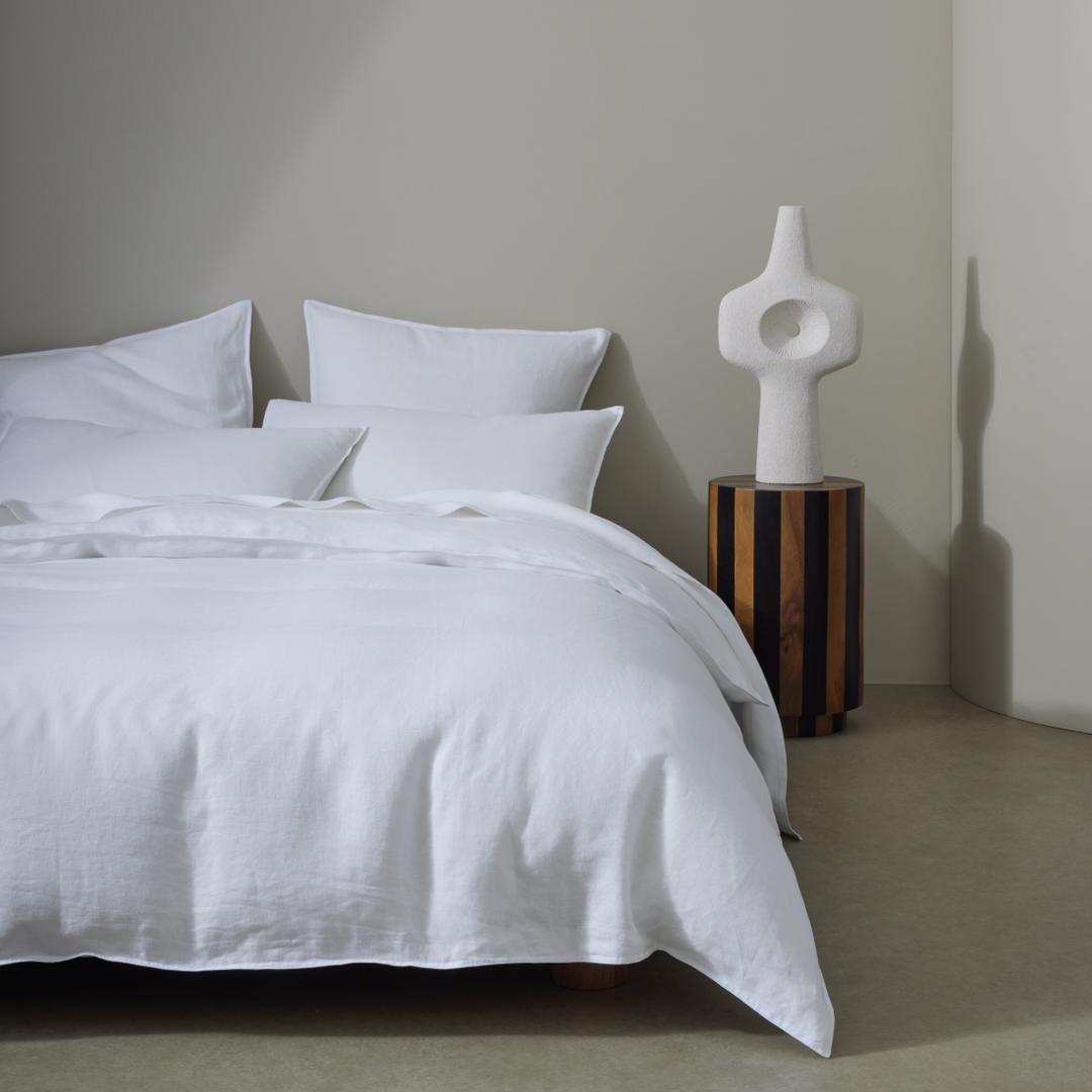 Ravello Quilt Cover - White