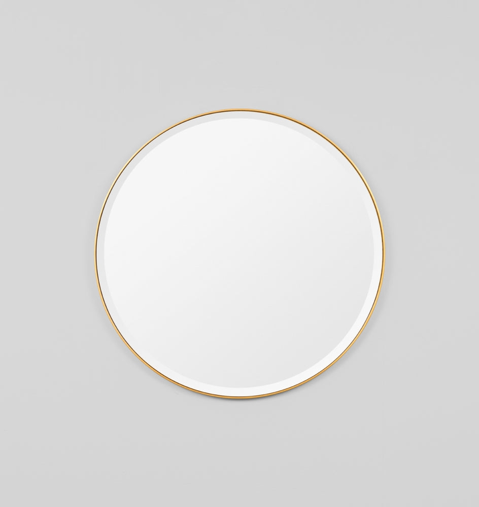 Lolita Round Brass Mirror