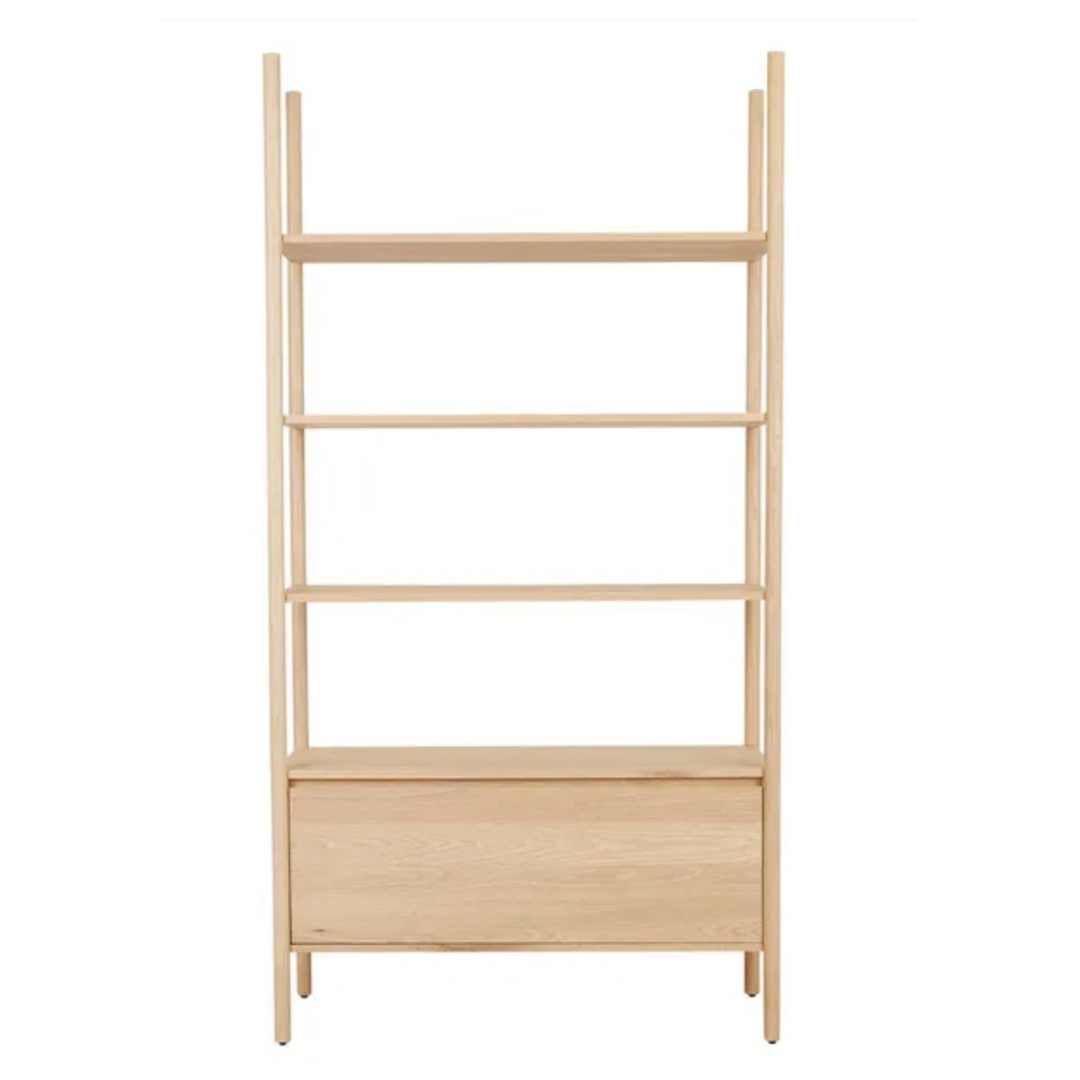 Owen Drawer Shelving Unit - New Oak