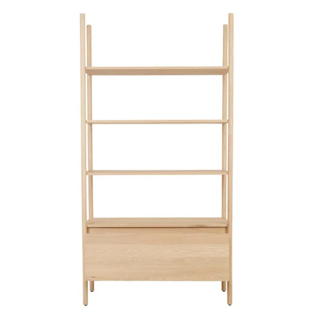 Owen Drawer Shelving Unit - New Oak