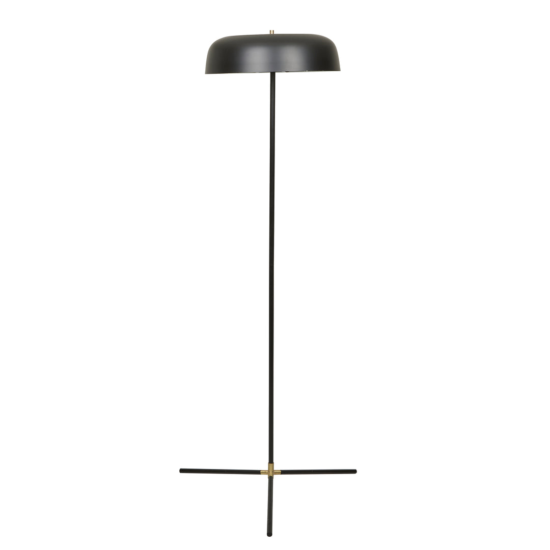 Easton Canopy Floor Lamp Black Metal