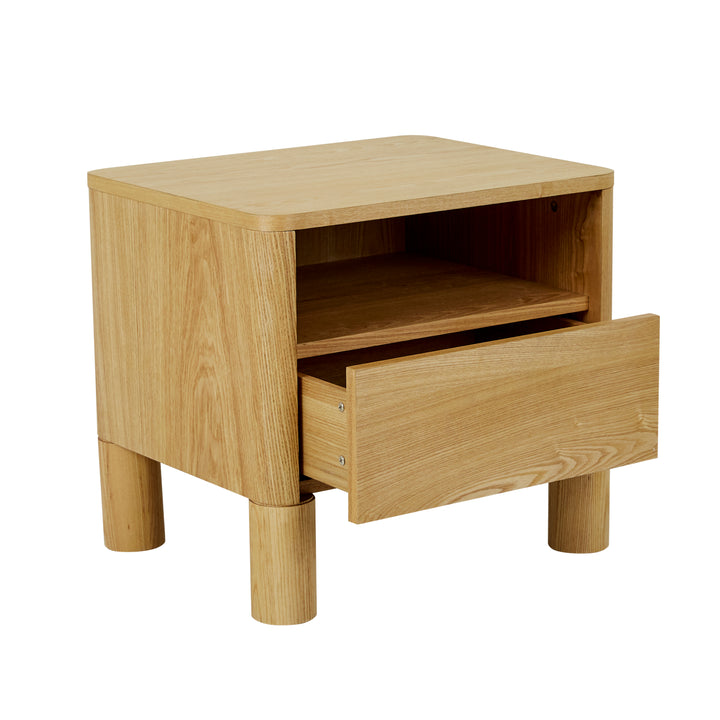 Artie Open Bedside - Natural Ash