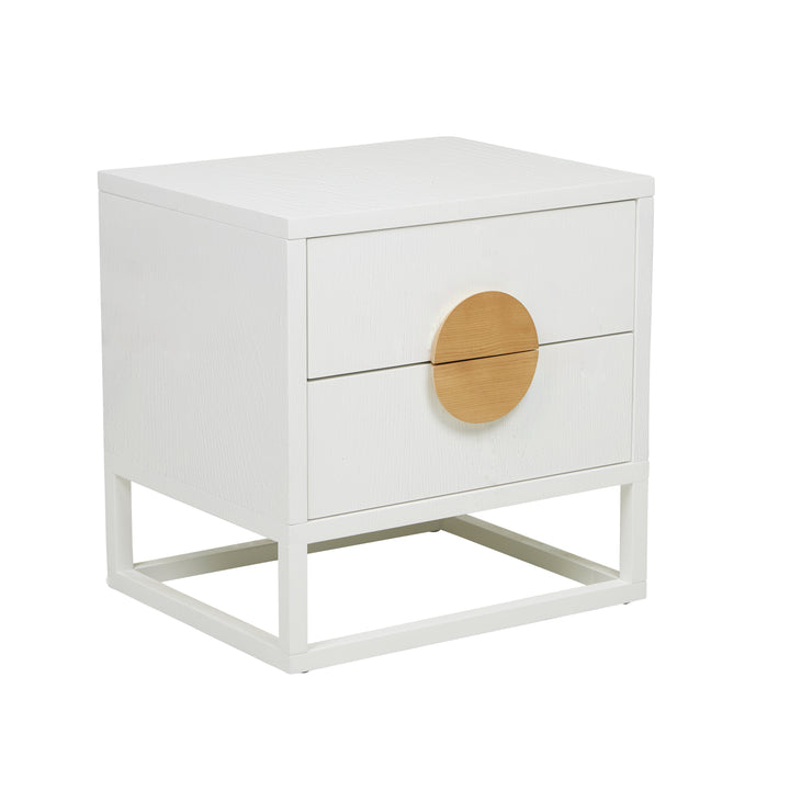 Benjamin Bedside White Ash Natural Ash