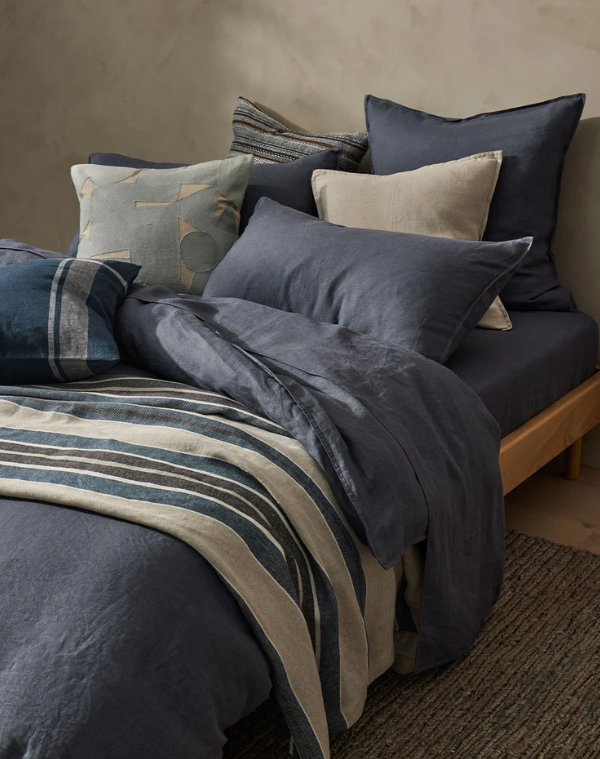 Ravello Fitted Sheet - Denim