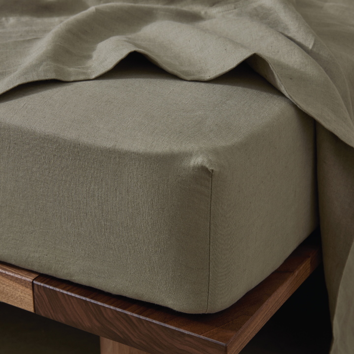 Ravello Fitted Sheet - Caper