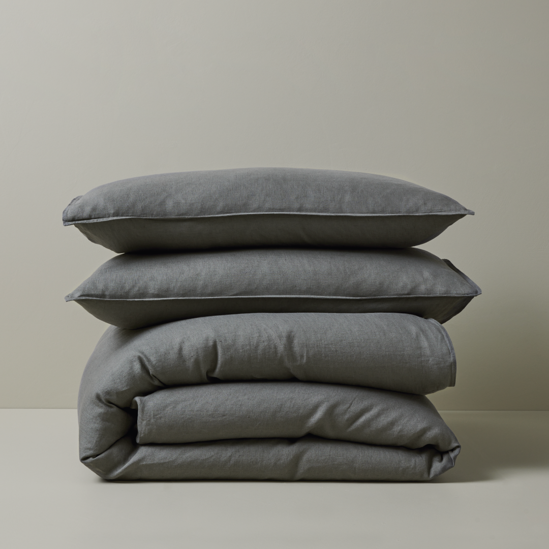 Ravello Quilt Cover - Charcoal