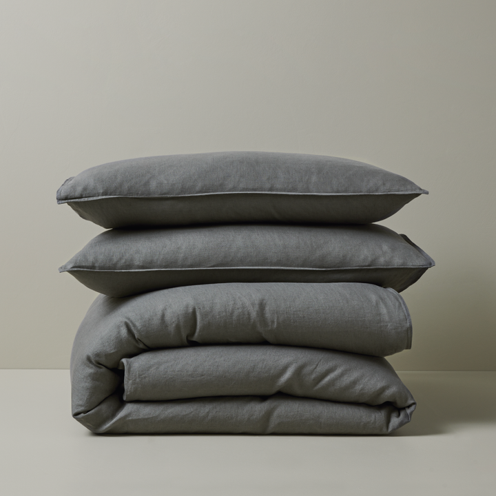 Ravello Quilt Cover - Charcoal